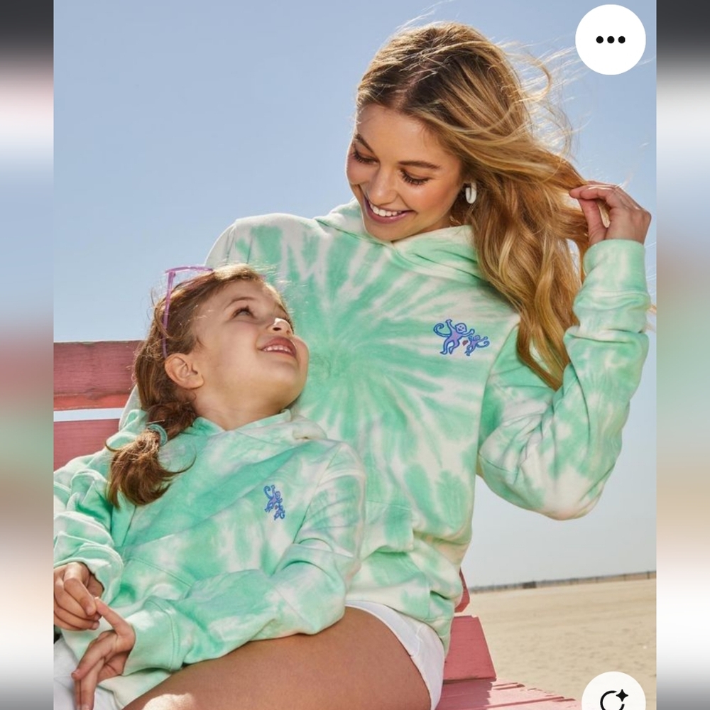 Roller Rabbit Tie‎ Dye Monkey Love Hoodie